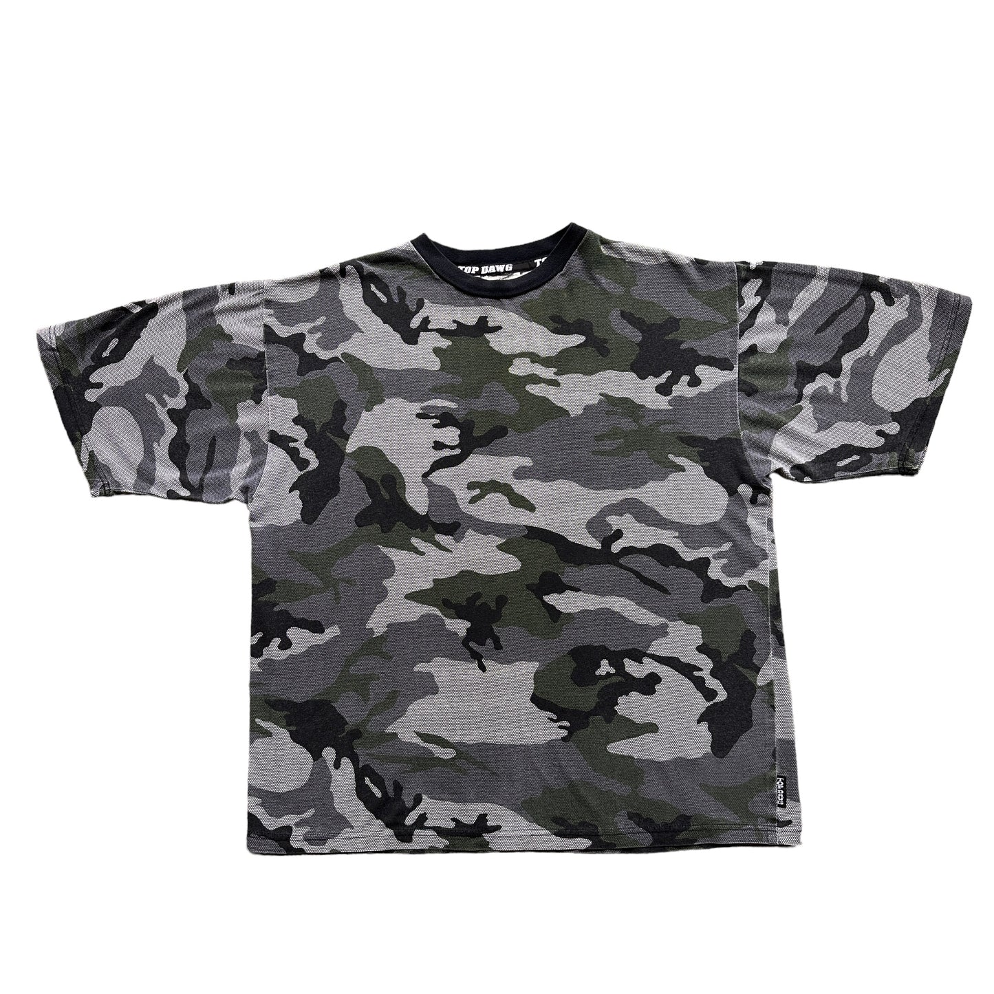 Y2K Top dawg camo tee XL