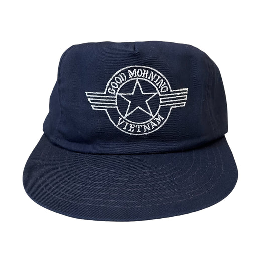 90s good morning Vietnam leather strap back hat