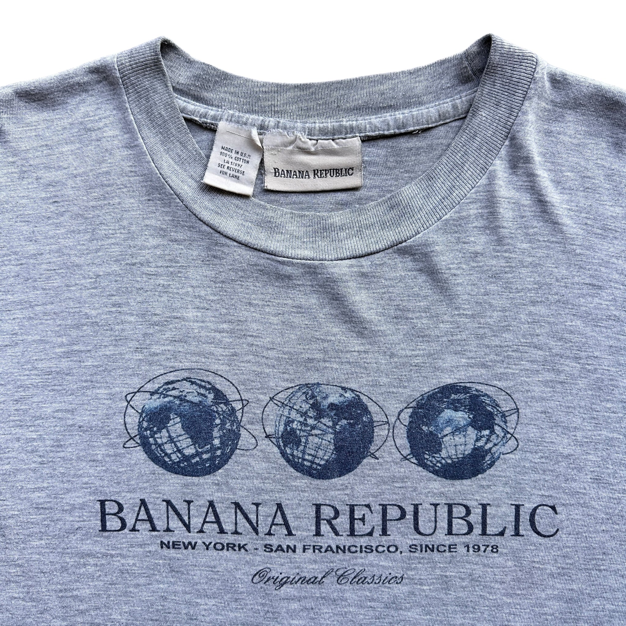90s Banana republic flushing queens globe tee medium