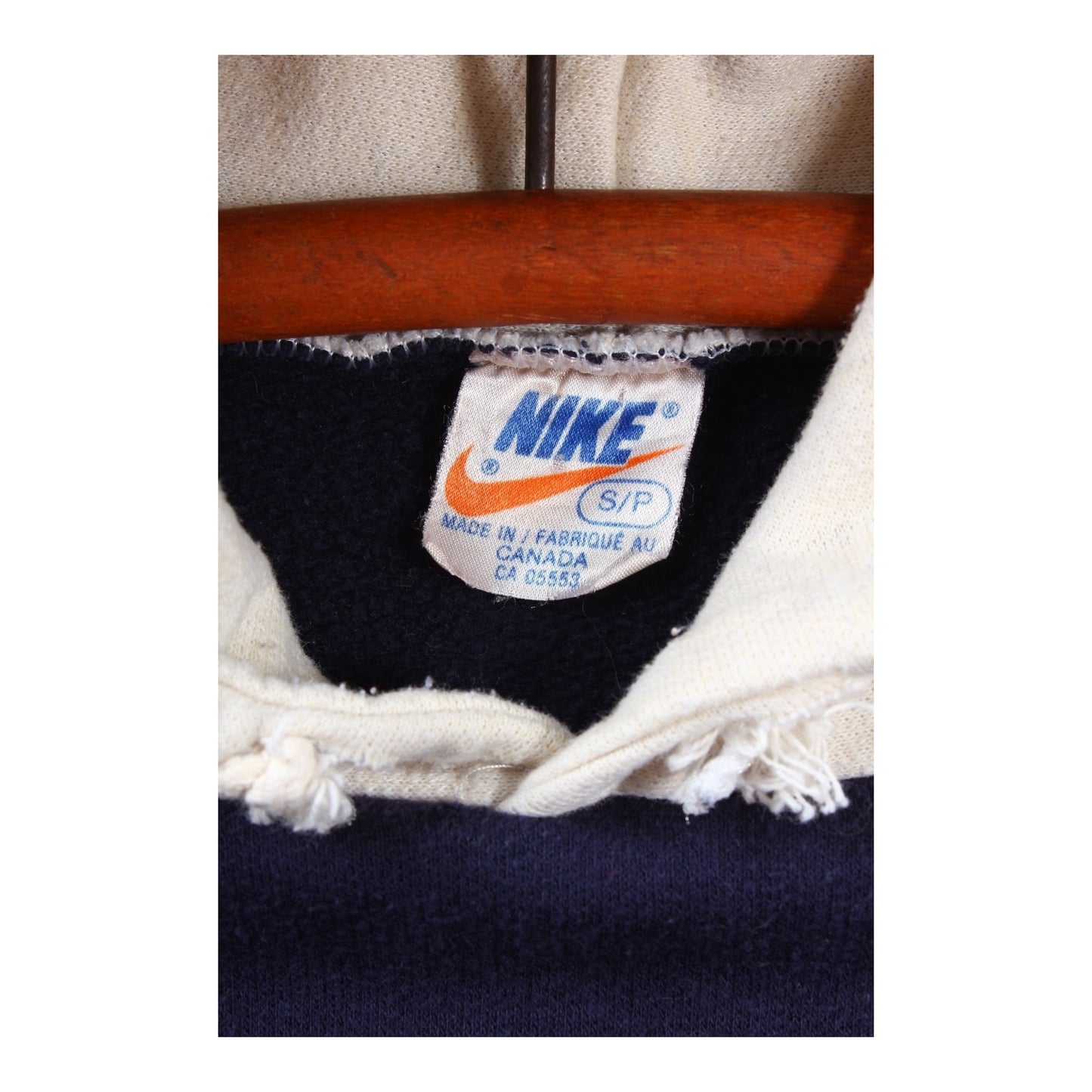 70s Nike flocked hoodie XS