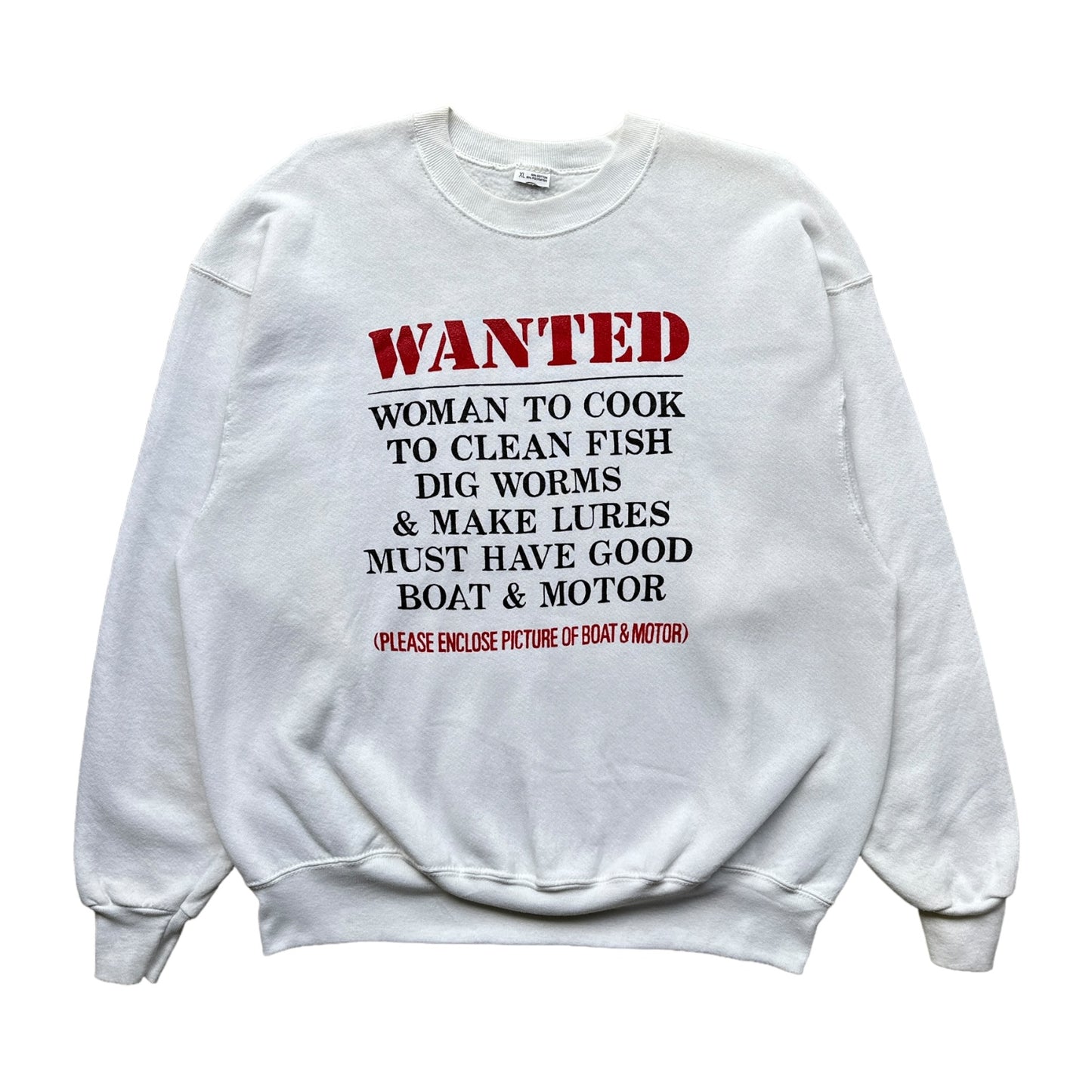 90s WANTED fish sweatshirt XL