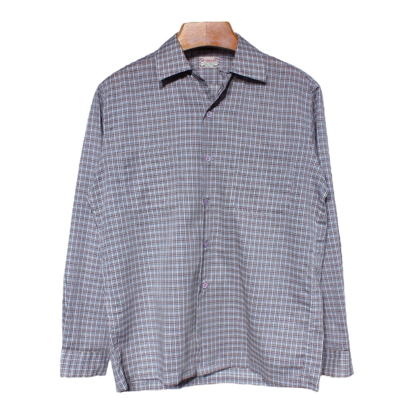 60s Mcgregor camp collar shirt large