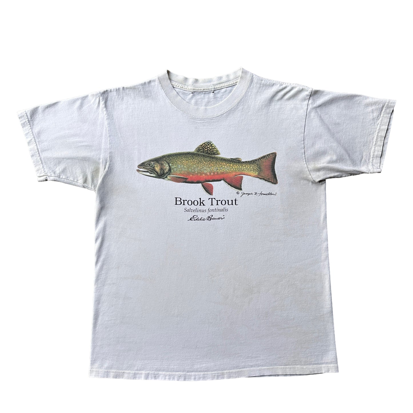 90s Eddie Bauer brook trout tee Small