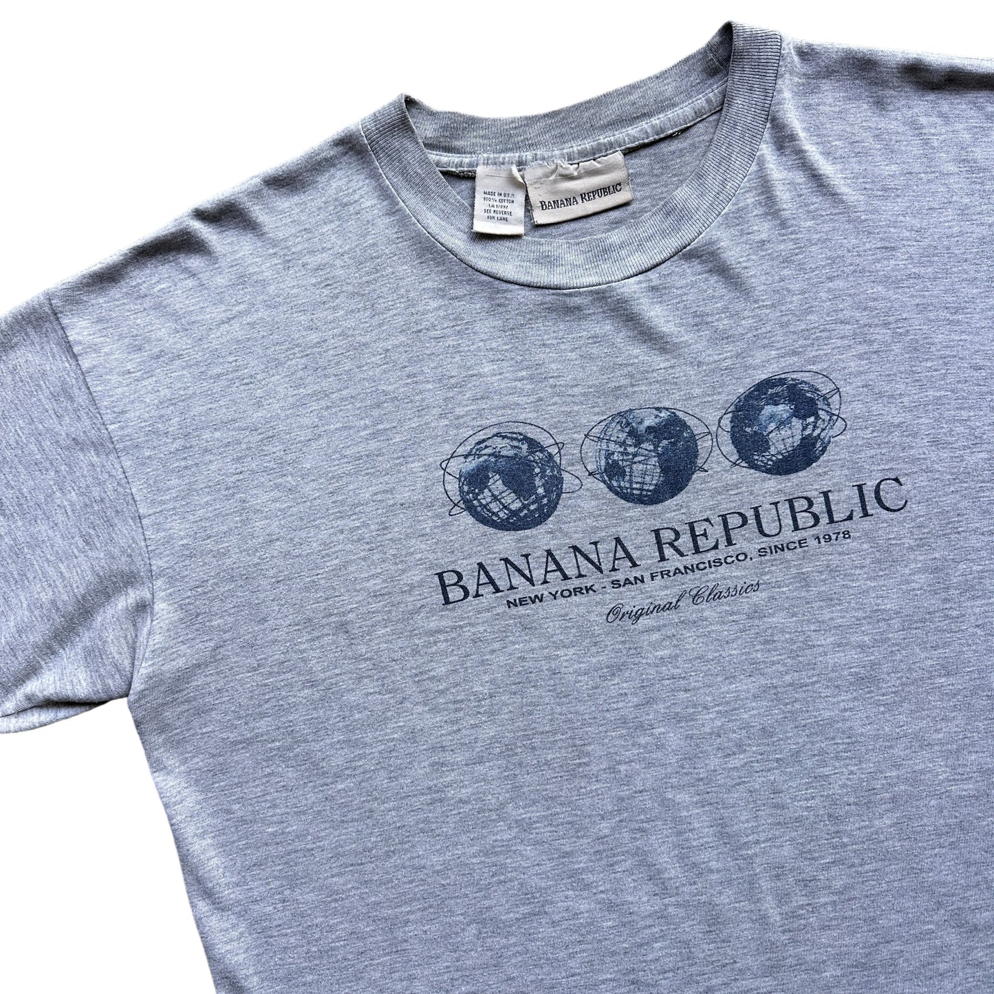 90s Banana republic flushing queens globe tee medium