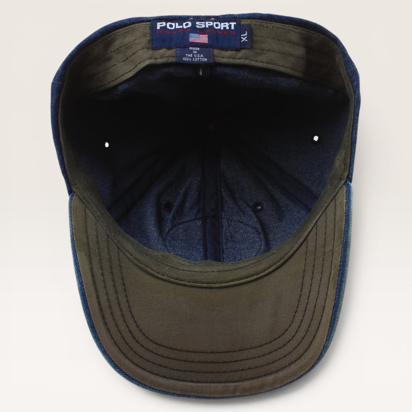 Polo sport mountain flag denim hatXL