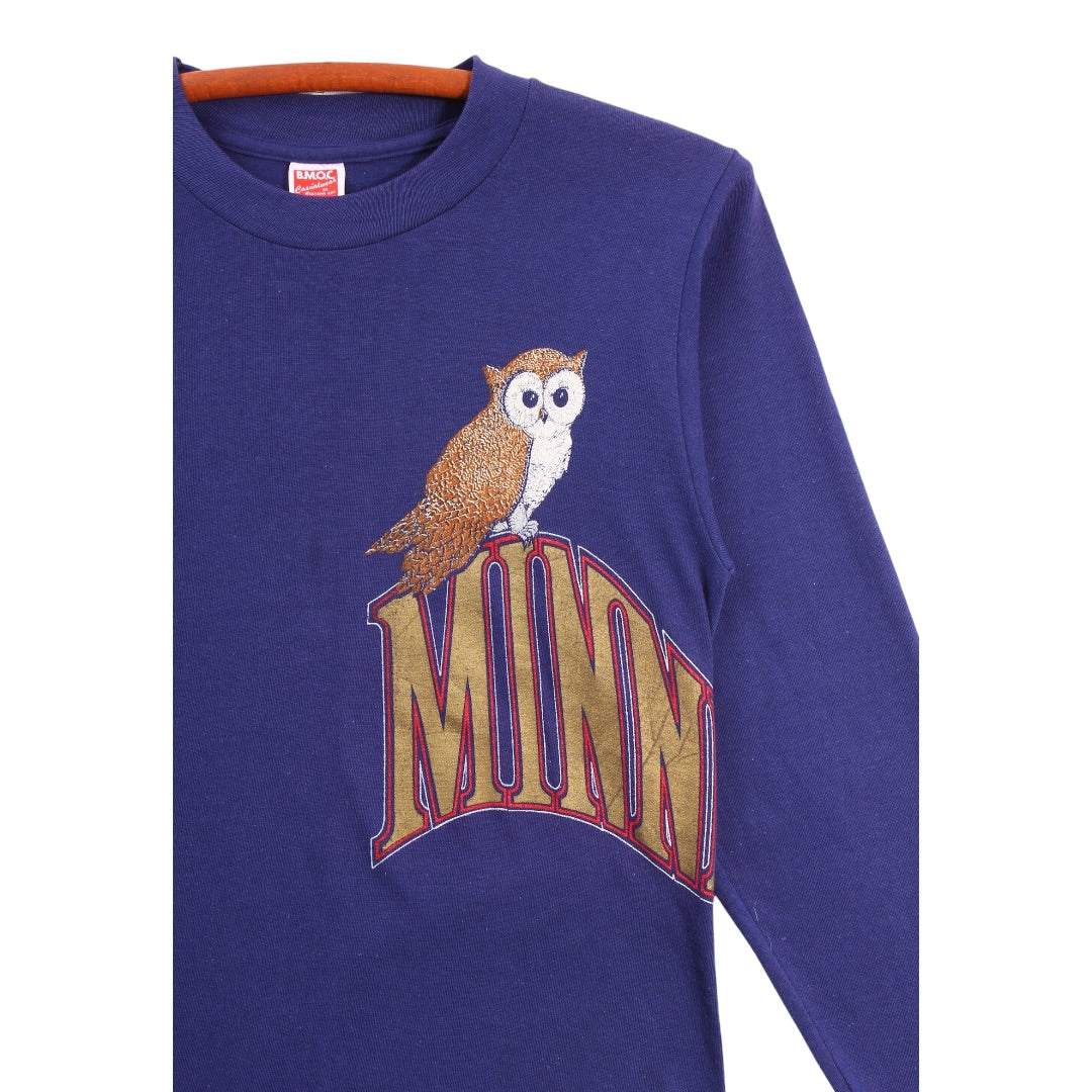 80s Minnesota owl longsleeve Small