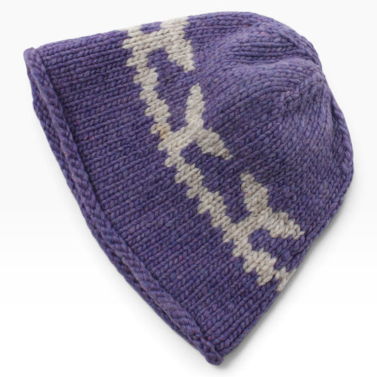 Whale tail wool beanie