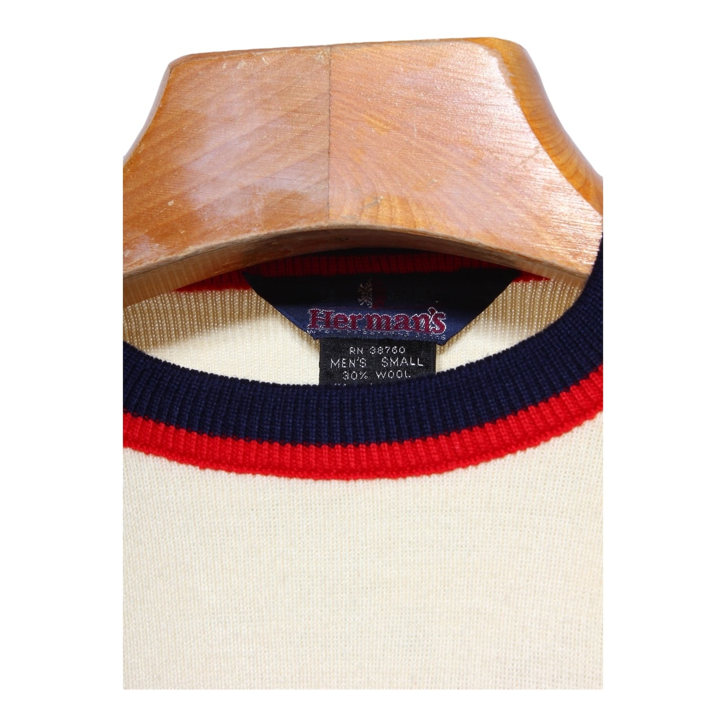 80s Wool ski sweater Small
