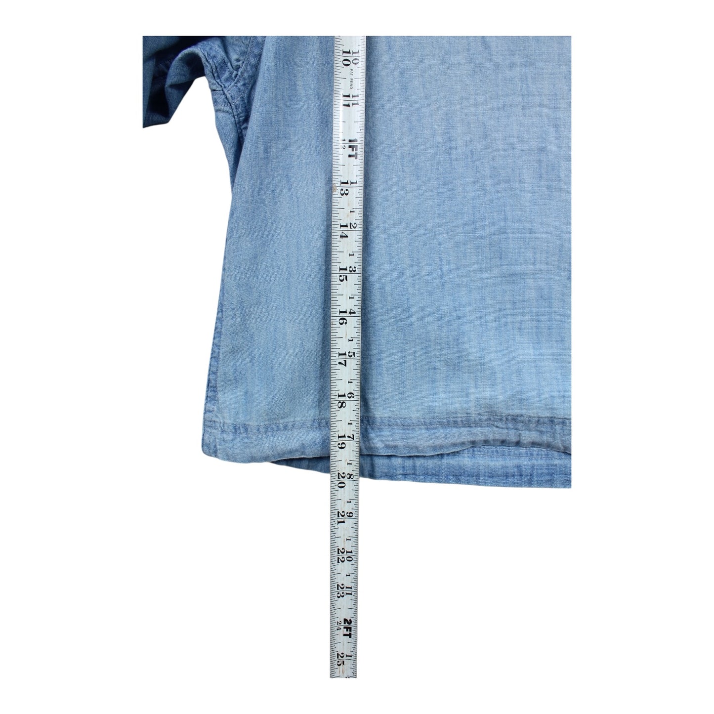 Polo Ralph Lauren hooded button up shirt. cropped short like a wading jacket  large