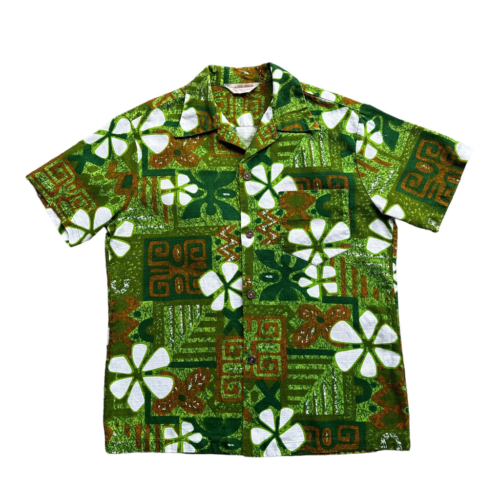 60s Royal Hawaiian camp collar shirt large