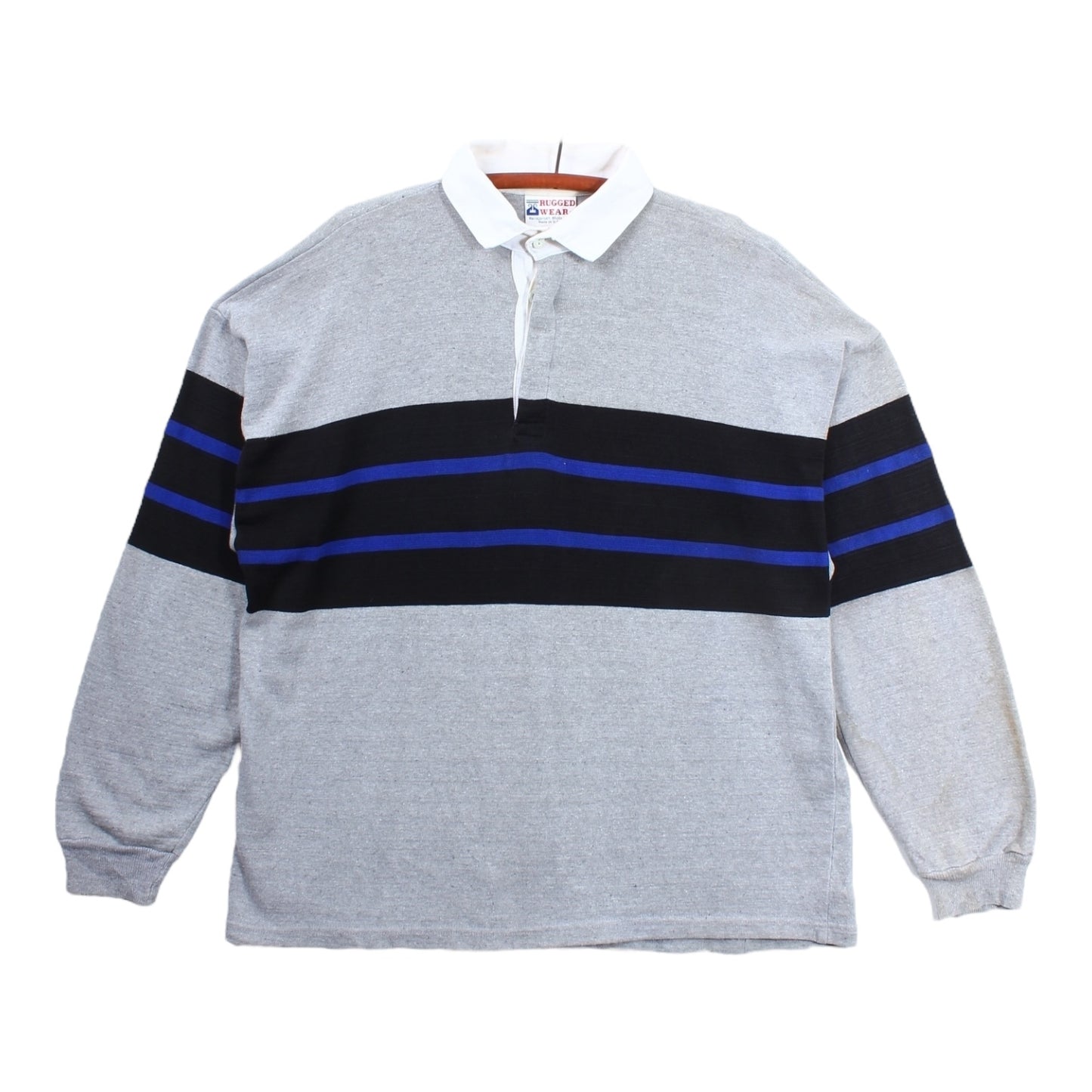 80s Rugged wear rugby large