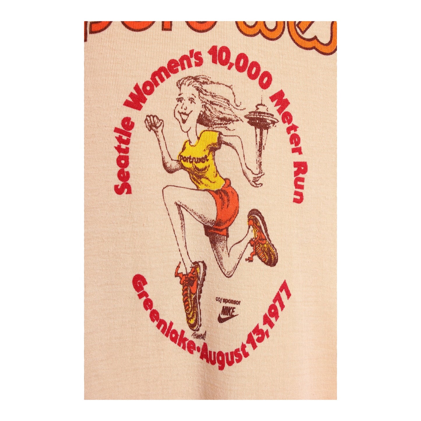 1977 Sportswest seattle greenlake  women’s 10,000 meter run nike