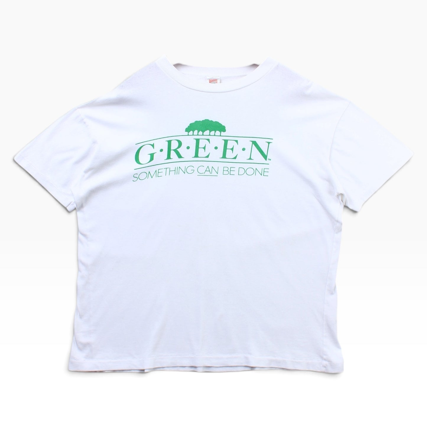 80s GREEN something can be down roots tee L/XL
