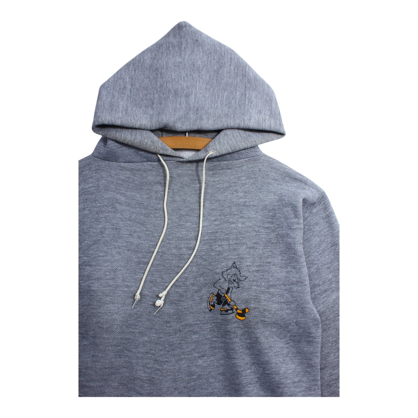 70s Russell wolf hockey hoodie Small