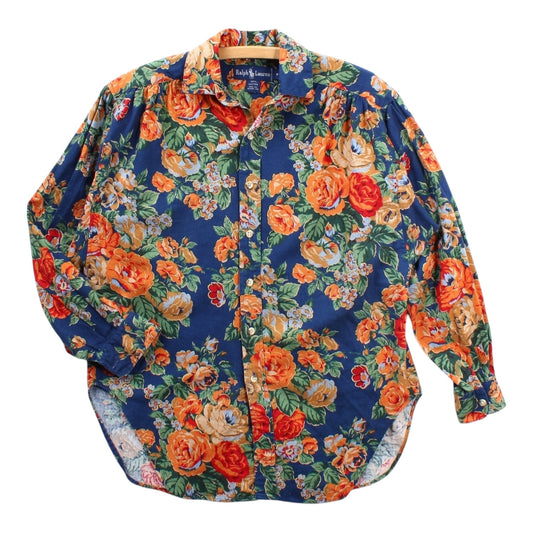 80s Polo Ralph Lauren floral shirt women’s large