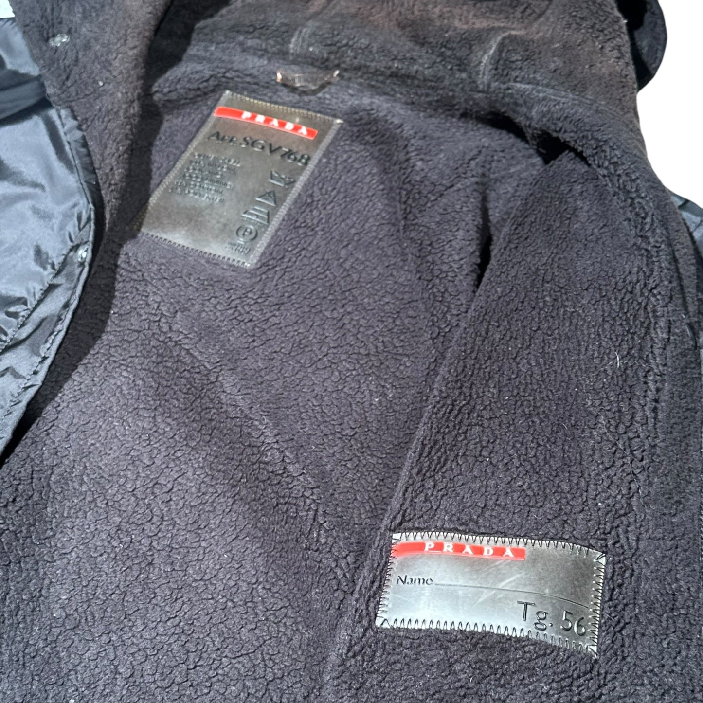 90s Prada coat liner XL