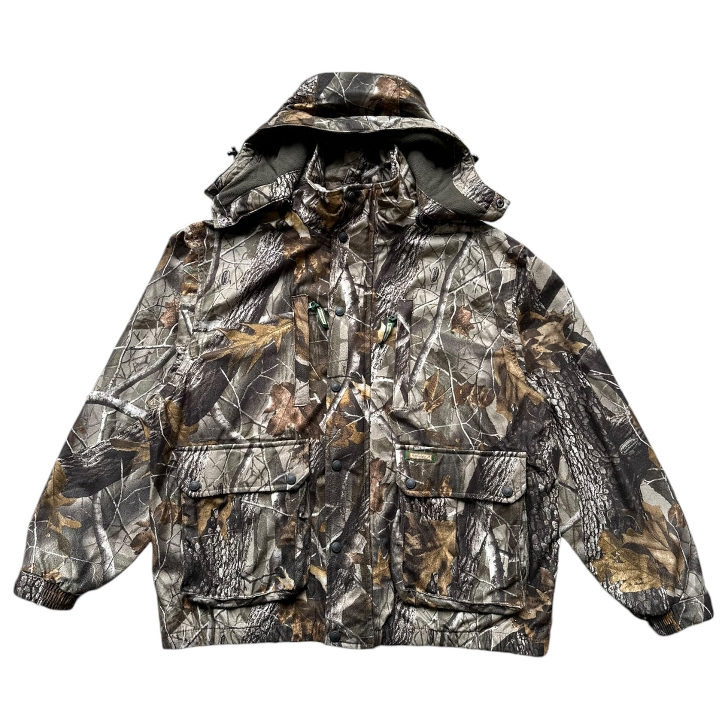 Real tree camo hunting jacket wading jacket large