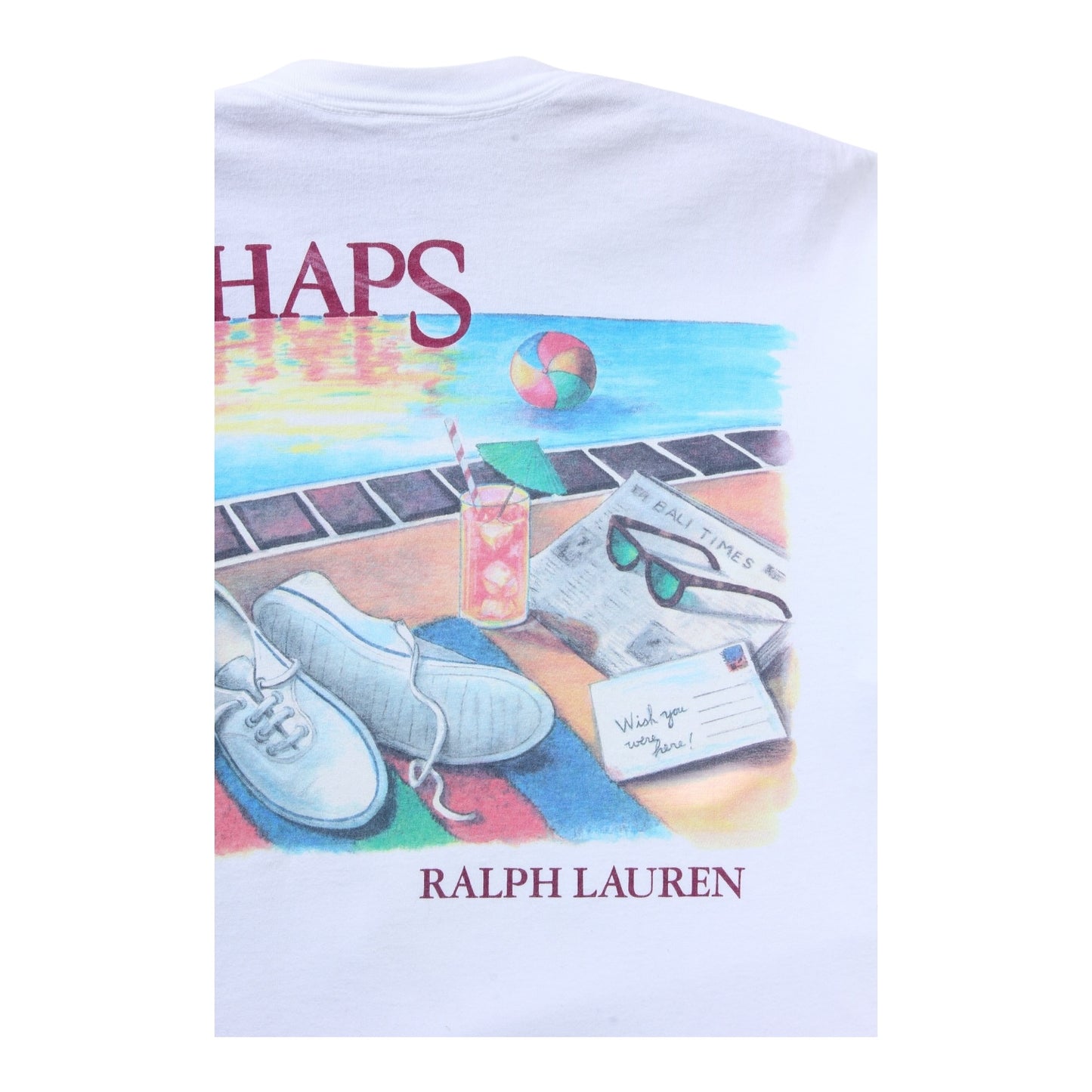 Chaps ralph lauren poolside summer tee large