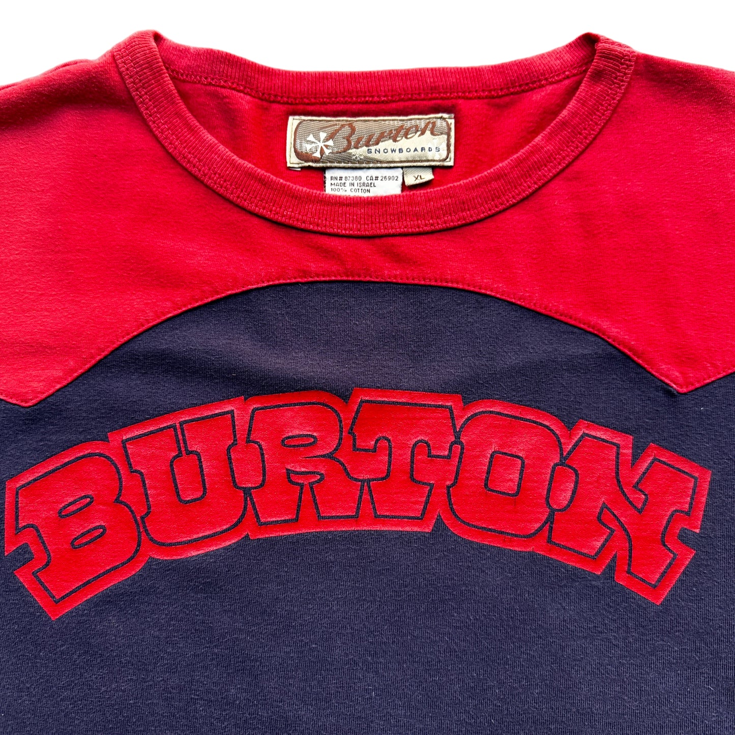 90s Burton snowboards western tee large fit