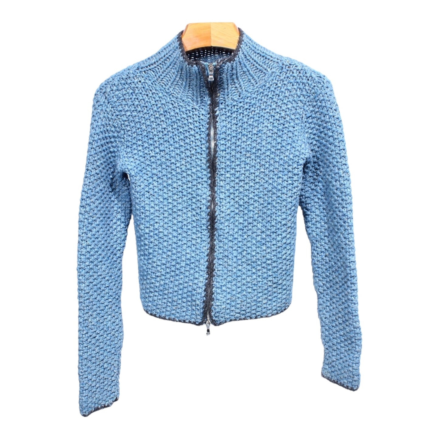 Prada zip knit sweater small