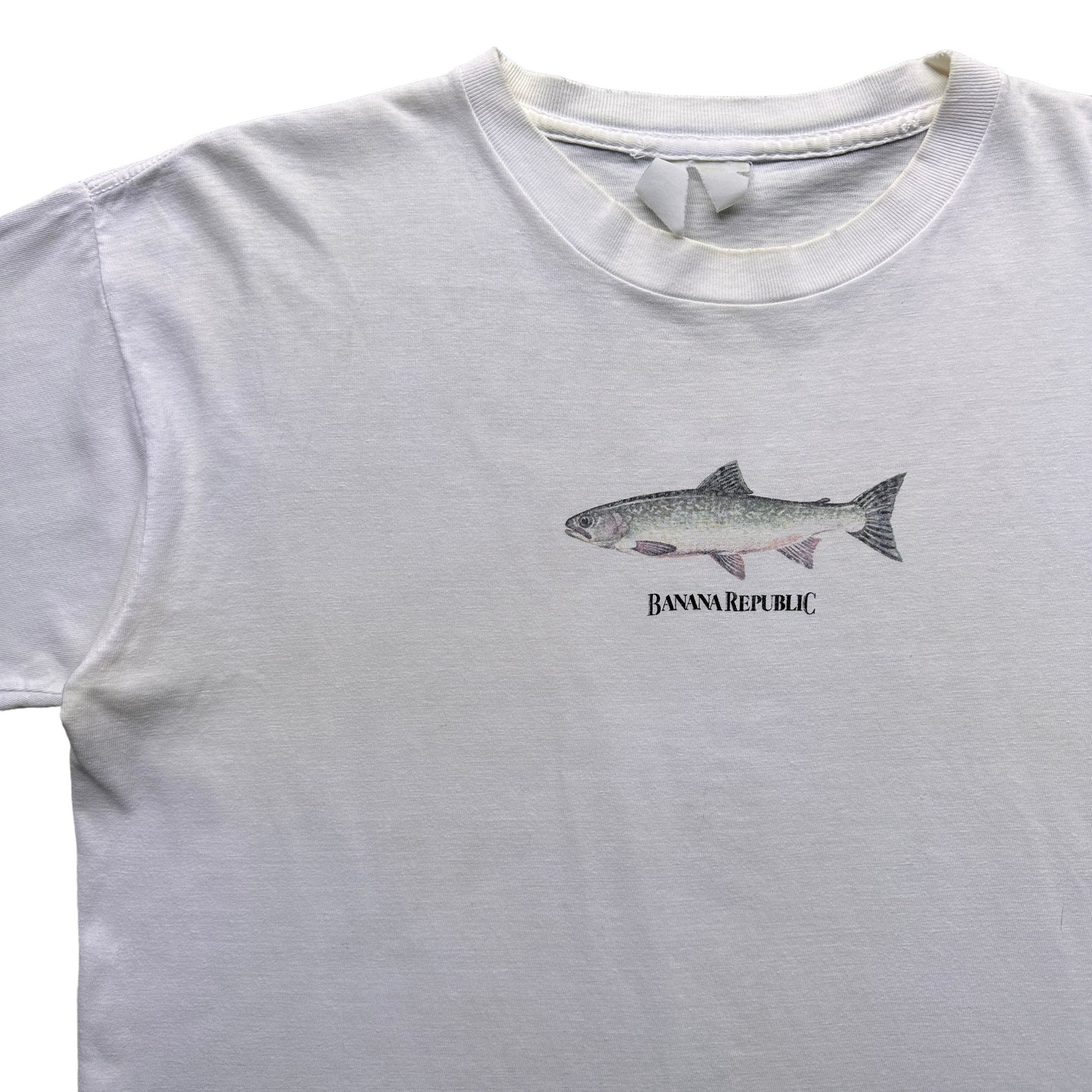 90s Banana republic brook trout fish tee medium