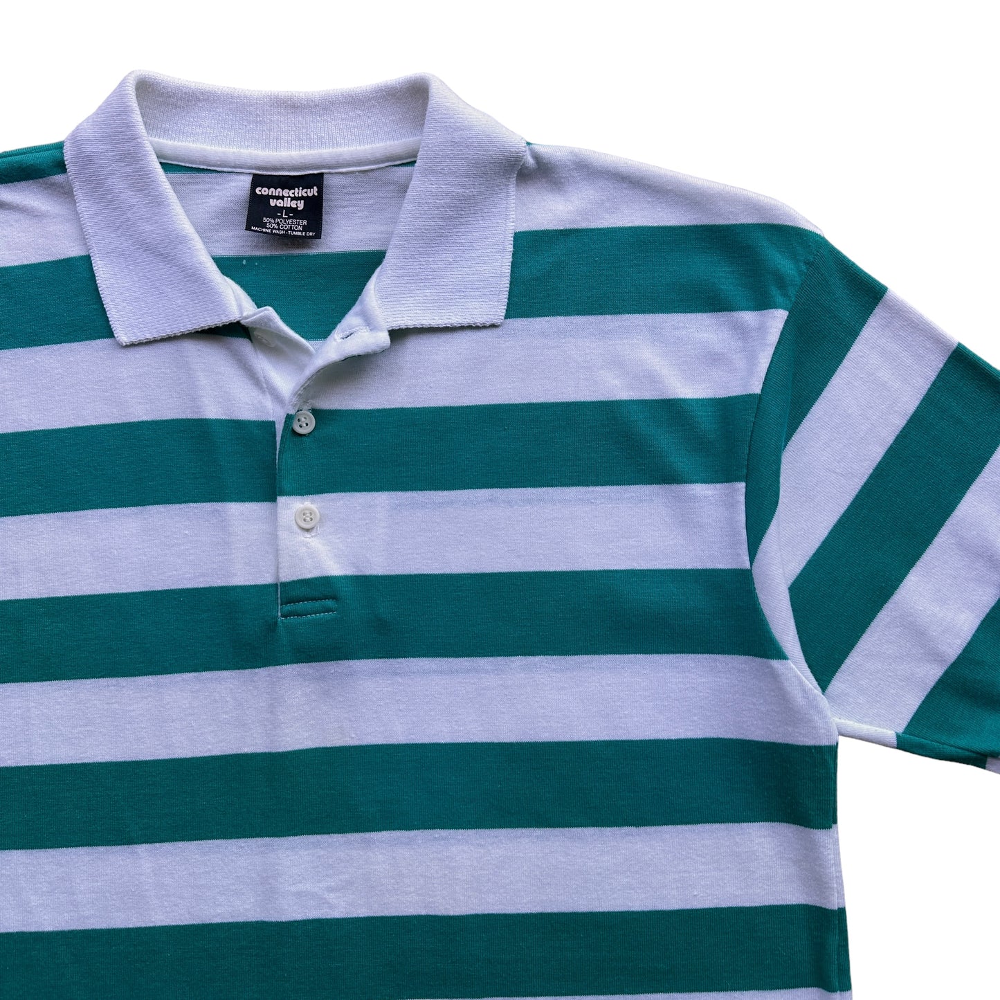 80s Striped polo Small