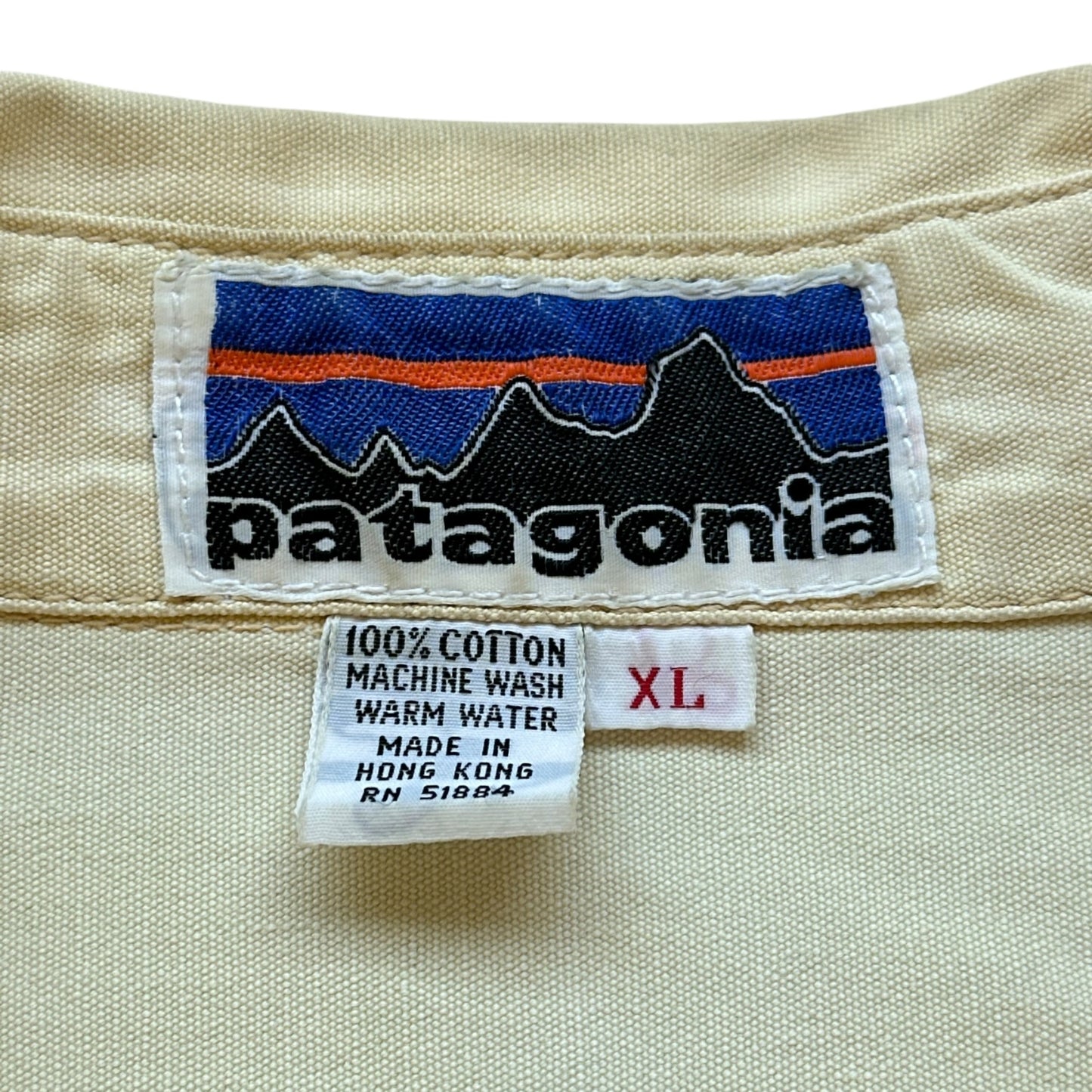 80s patagonia Heavy cotton shirt XL