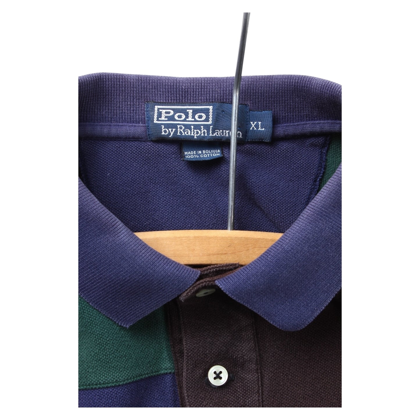 90s Polo Ralph Lauren patchwork polo XL