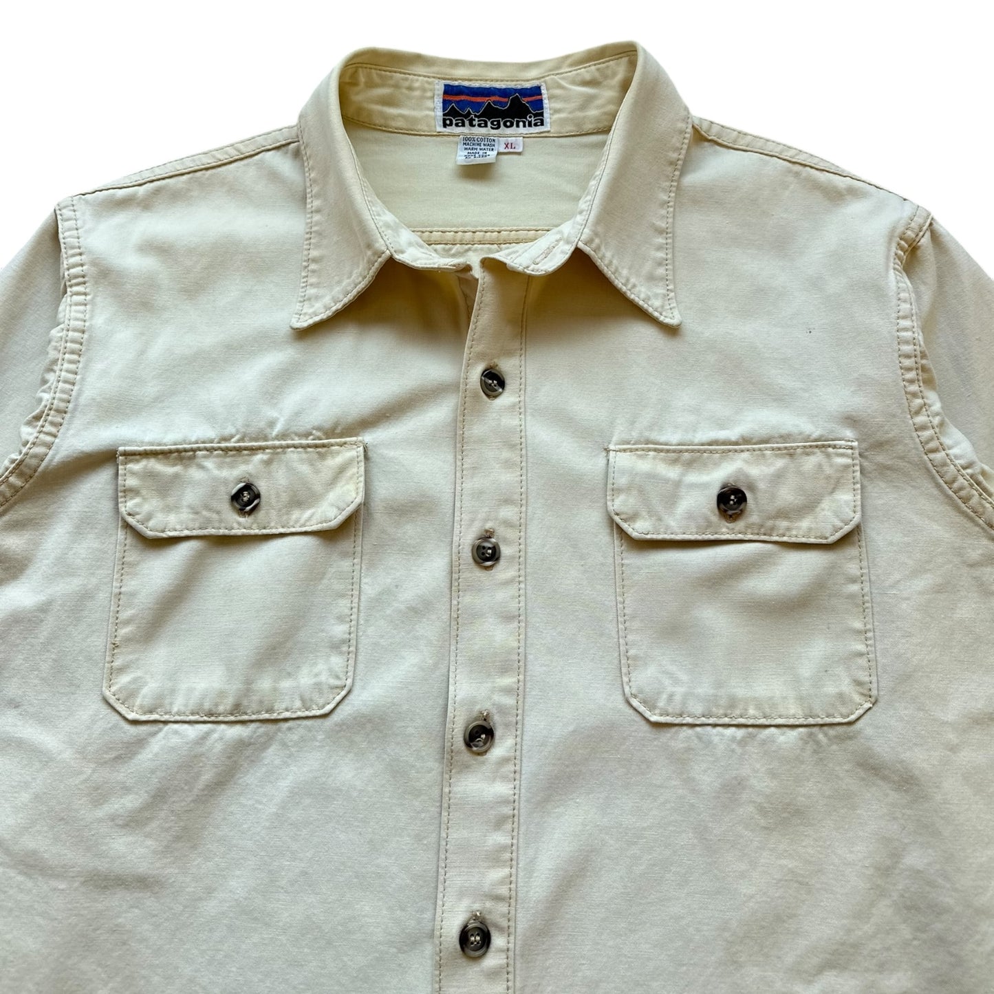 80s patagonia Heavy cotton shirt XL