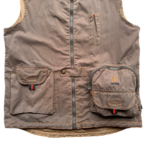 Y2K Cargo pocket vest Small