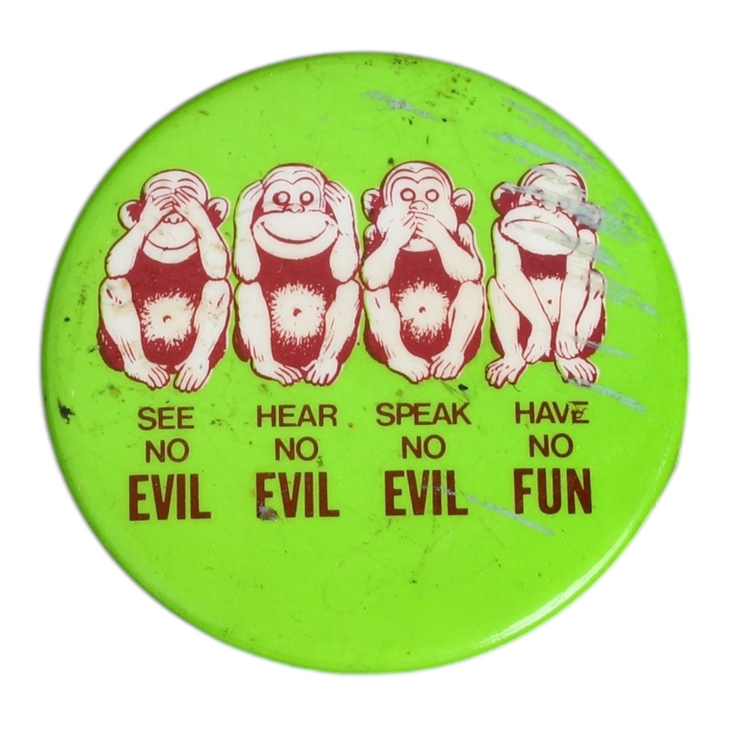 70s No evil pin