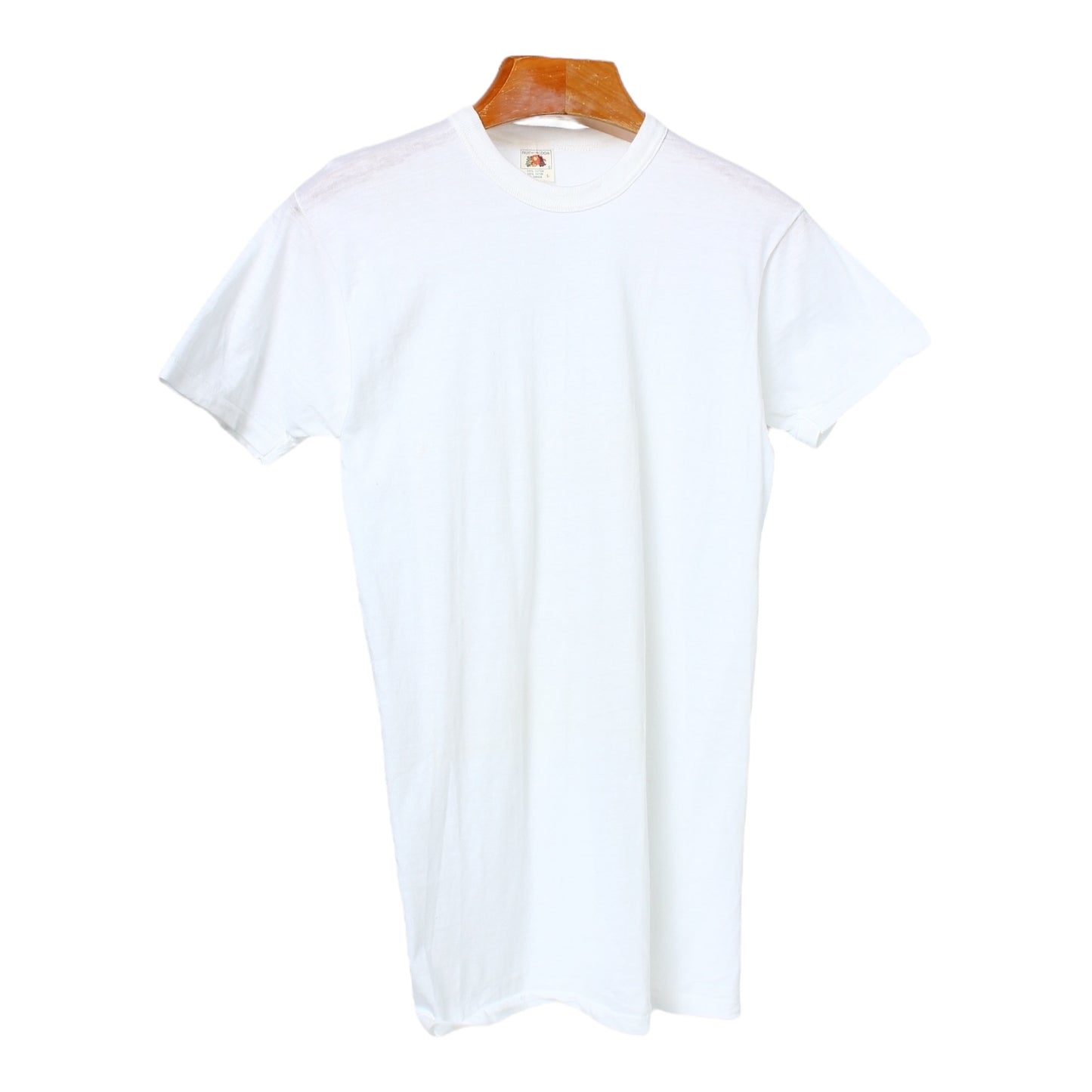 60s Fruit of the loom blank white tee Made in canada🇨🇦 S/M fit