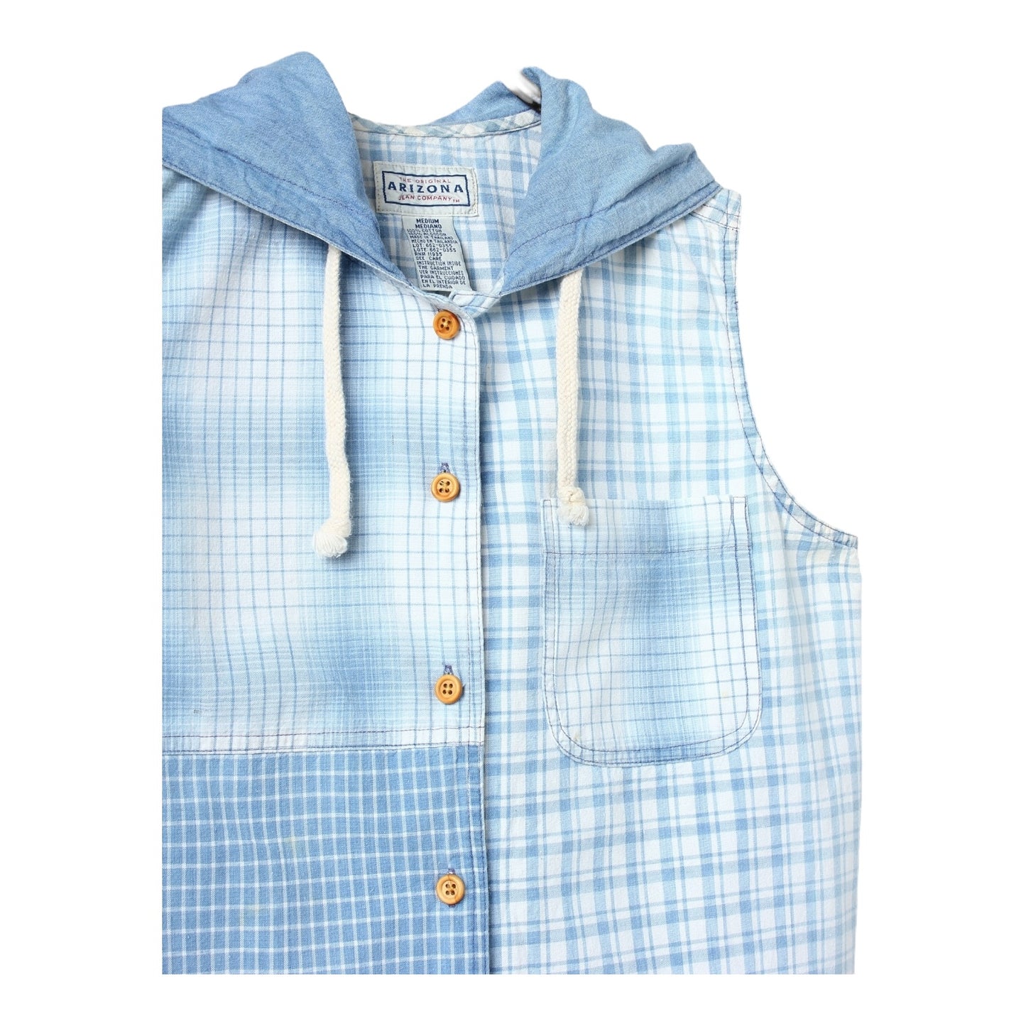 Y2K hooded vest Small