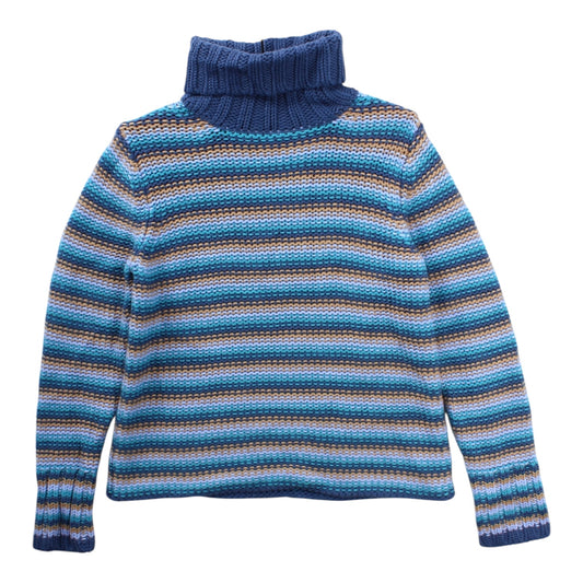 2001 Gap chunky turtleneck rainbow M/L