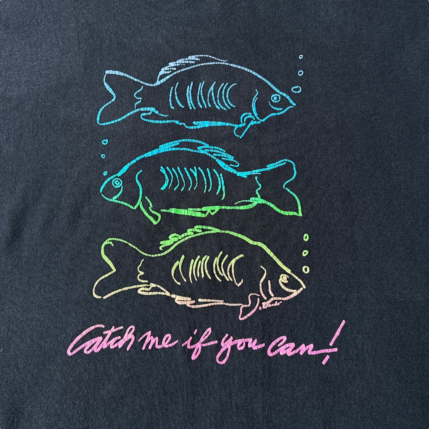 90s catch me if you can carp tee large