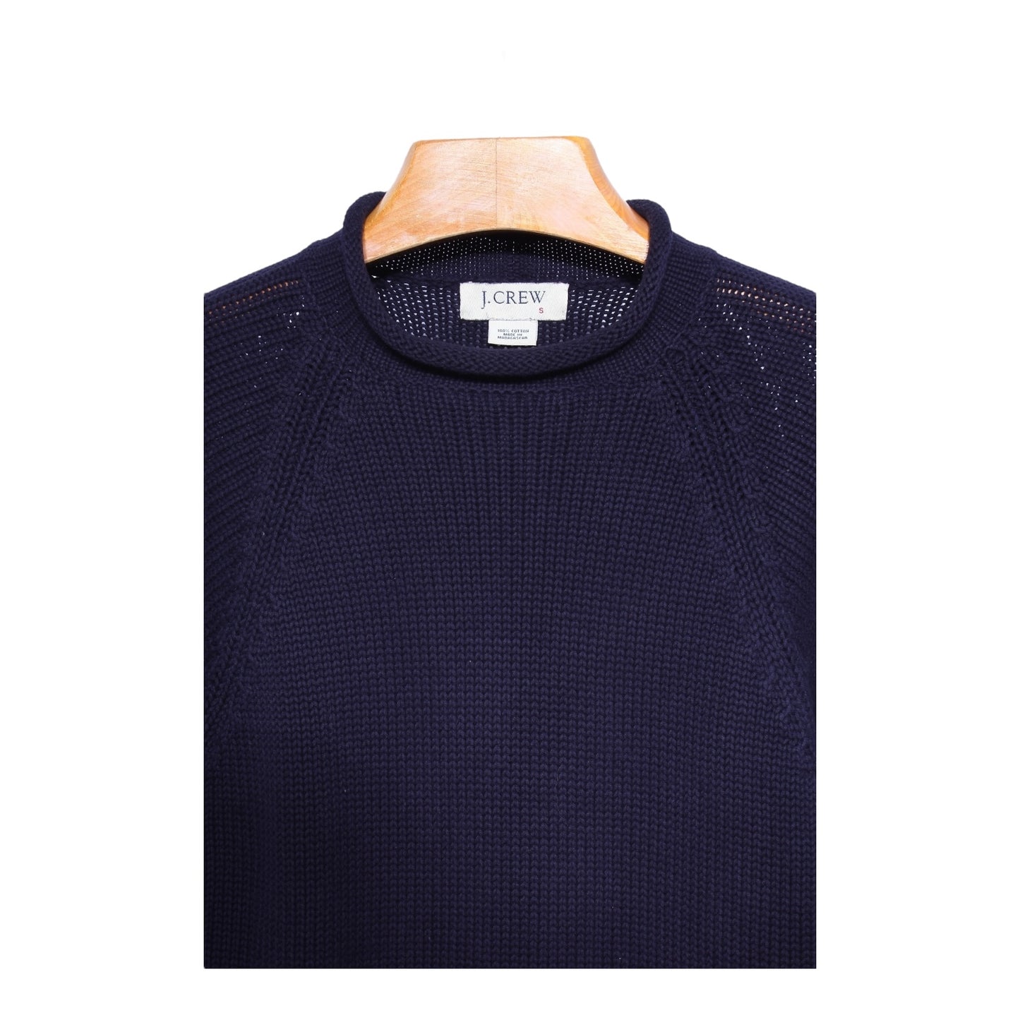 90s J crew rollneck cotton sweater small