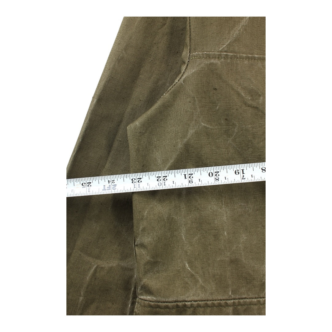 50/60s European chore coat. waxed/coated large