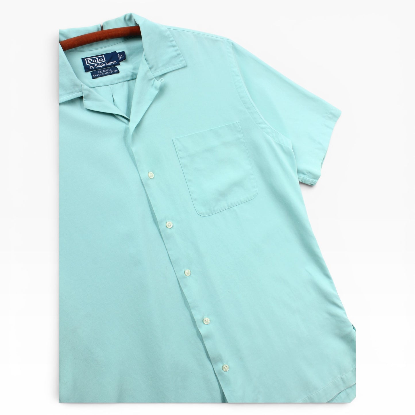 90s Polo Ralph Lauren caldwell camp shirt loop collar Medium