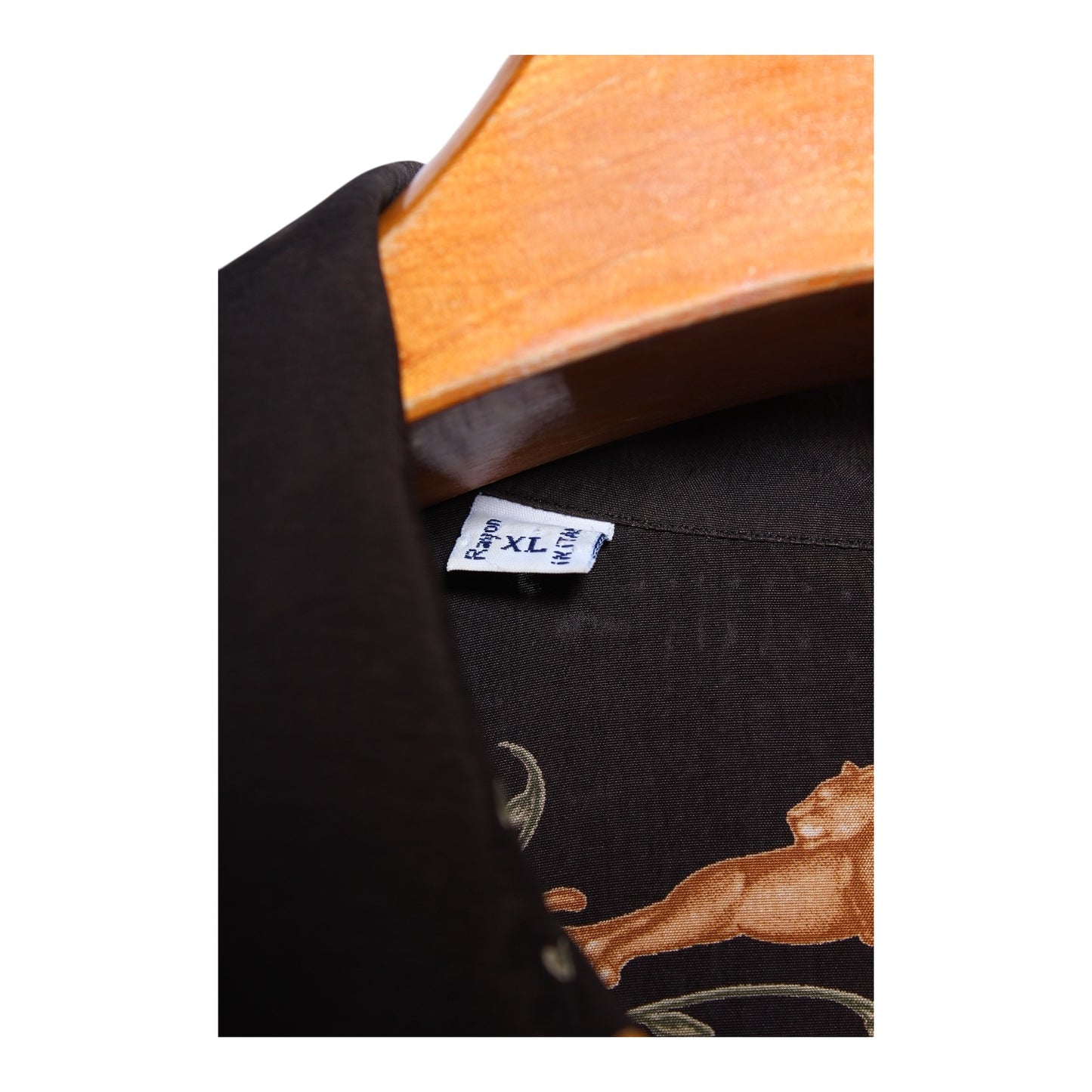 Brioni rayon animals shirt XL