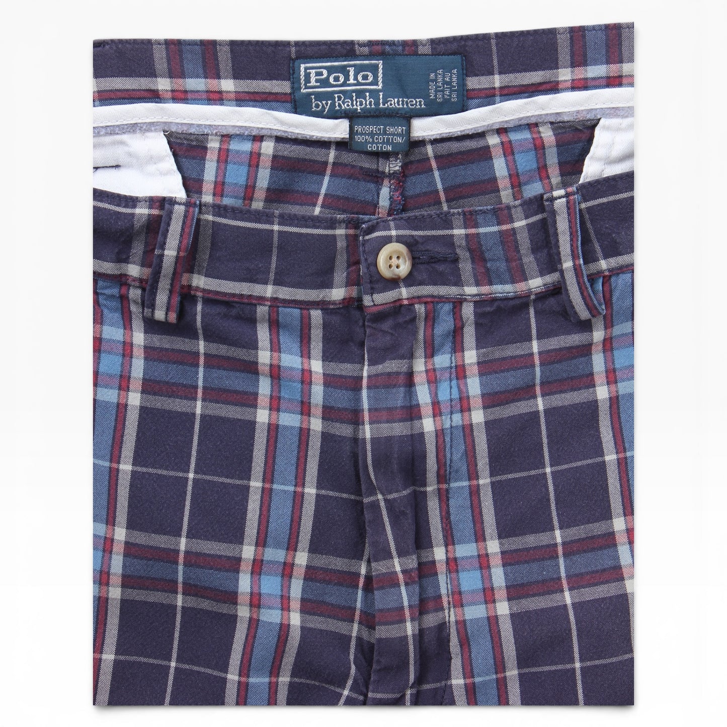 90s Polo Ralph Lauren plaid prospect short 36