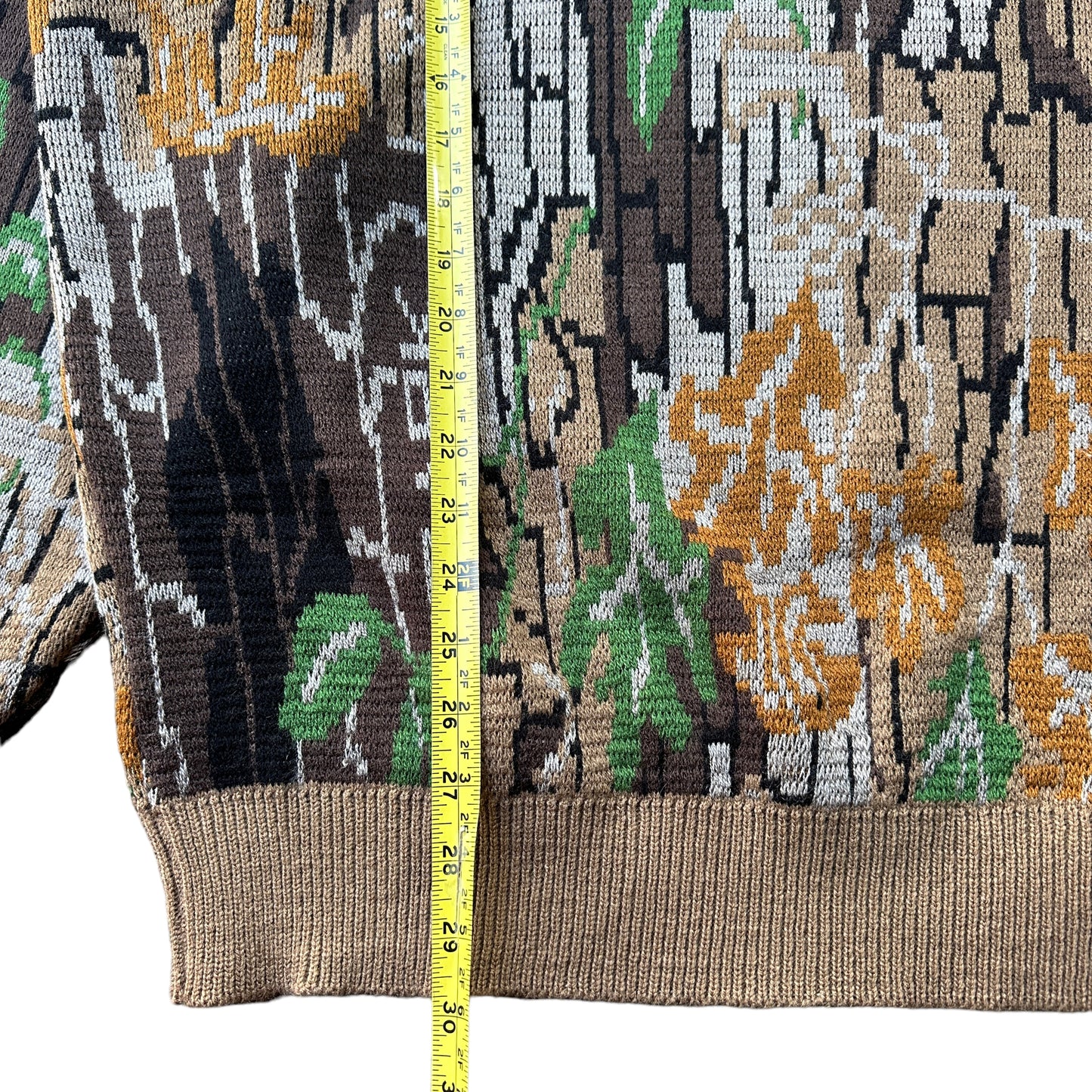 Treebark camo sweater XXL