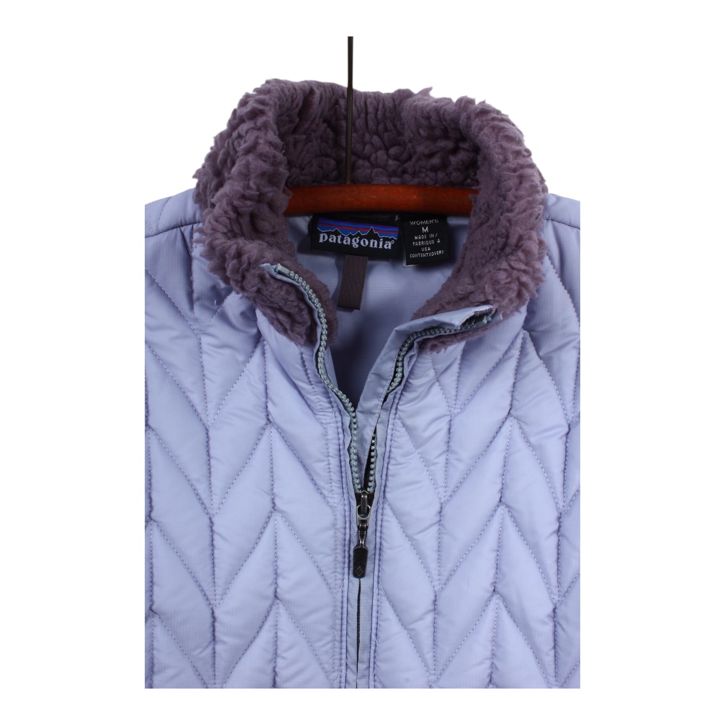 Fall 2002 Patagonia women’s fleece collar jacket Made in usa🇺🇸 medium