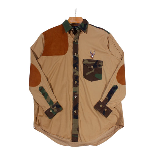 90s Polo Ralph Lauren camo deer button up large