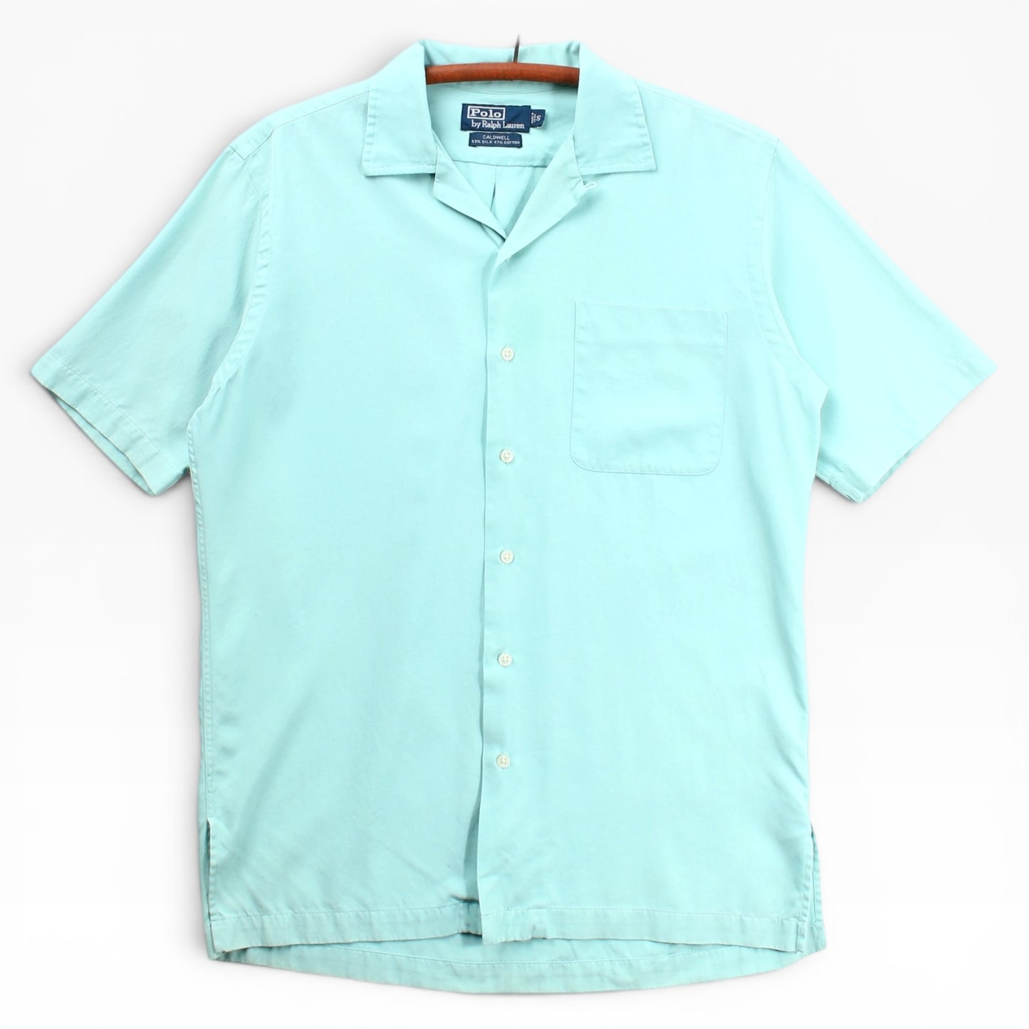 90s Polo Ralph Lauren caldwell camp shirt loop collar Medium