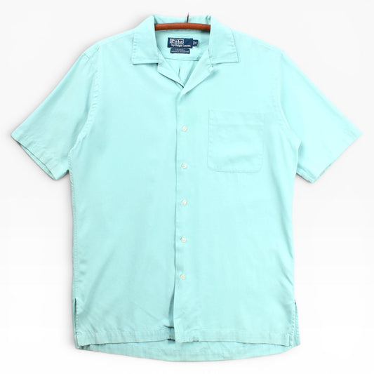 90s Polo Ralph Lauren caldwell camp shirt loop collar Medium