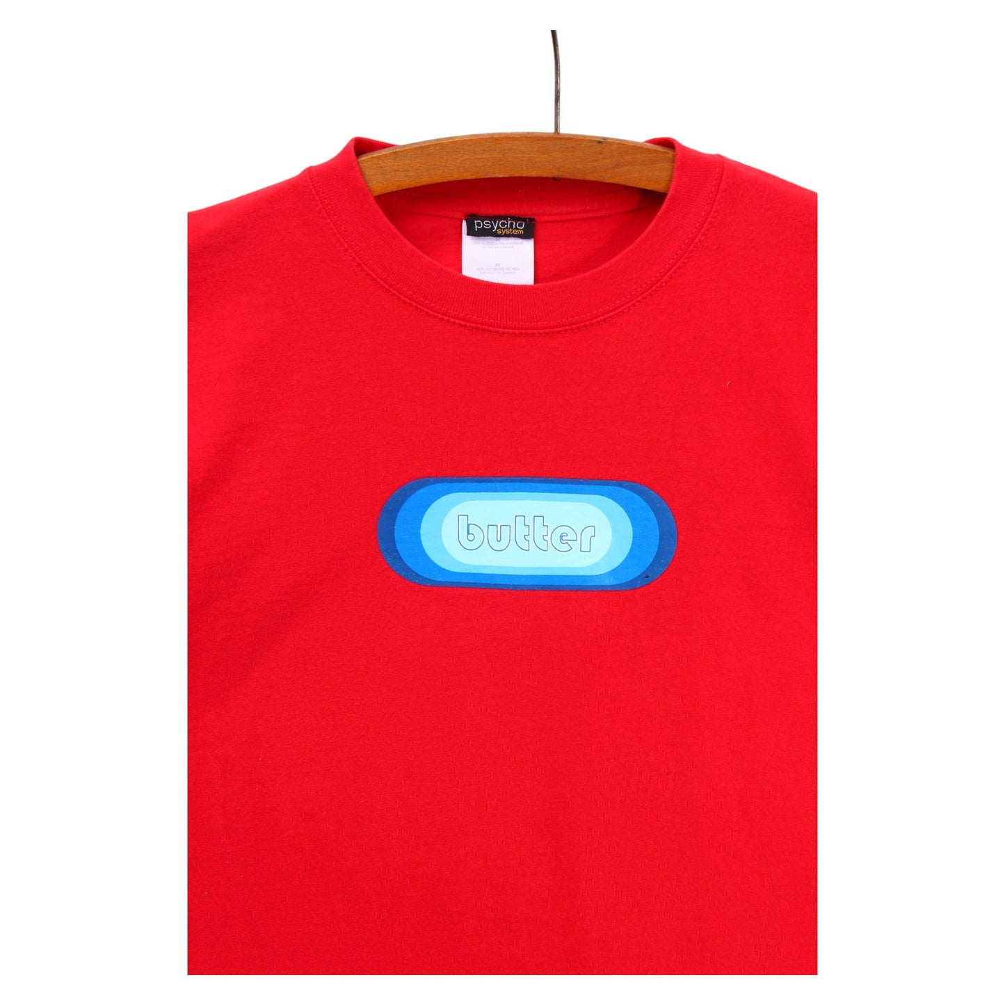 90s Butter psycho system tee large