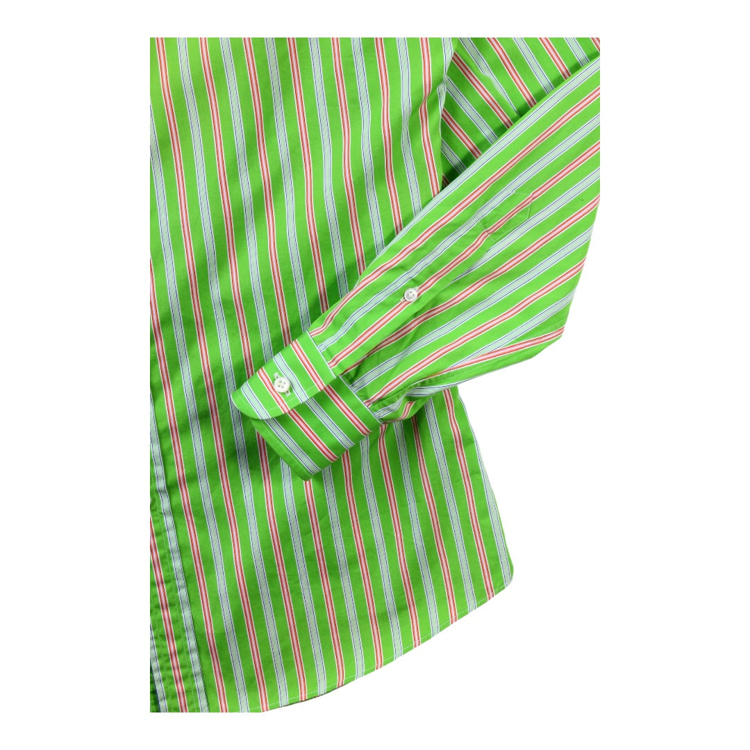 Purple label button up small