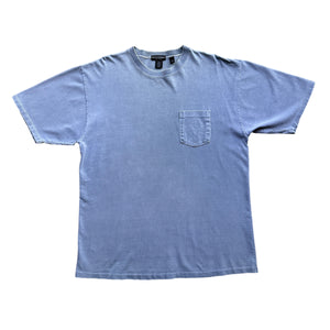 J Peterman slate blue pocket tee Made in usa🇺🇸 XL