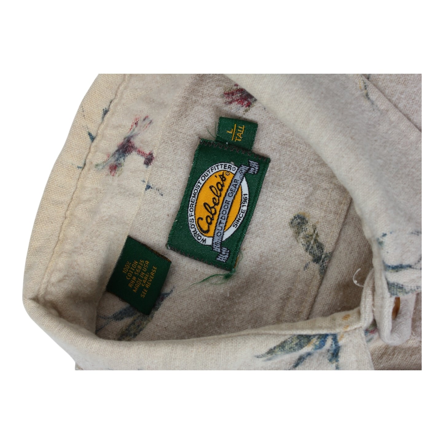 90s Cabellas chamois fly shirt XL
