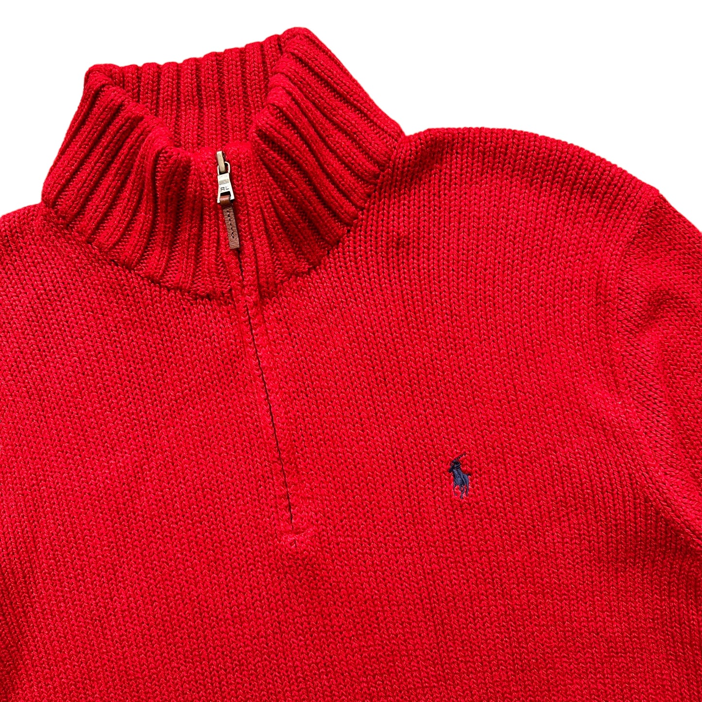 Polo ralph lauren cotton 1/4 zip XL